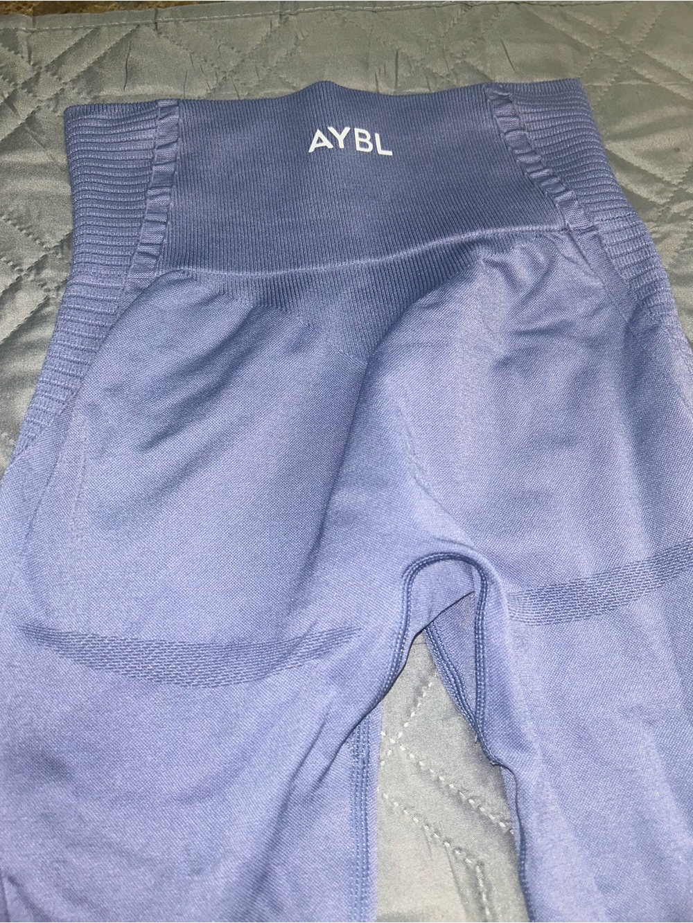AYBL High-Rise Seamless Leggings in powder blue